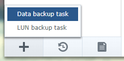 Screenshot of Synology HyperBackup