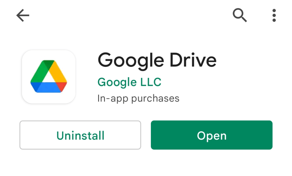 Google Playstore Screenshot